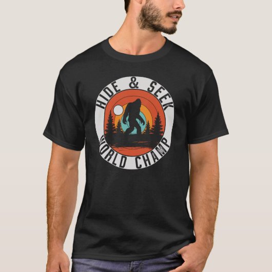 Geloof in jezelf Bigfoot Motivation Sunset T-shirt (Voorkant)