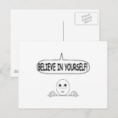 Geloof in jezelf briefkaart (Voorkant / Achterkant)