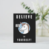 Geloof in jezelf briefkaart (Staand voorkant)