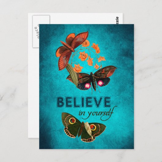 Geloof in jezelf briefkaart (Voorkant / Achterkant)