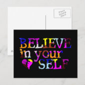 Geloof in jezelf briefkaart (Voorkant / Achterkant)