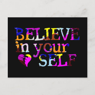 Geloof in jezelf briefkaart
