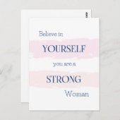 Geloof in jezelf Briefkaart / Aanmoediging voor ha (Voorkant / Achterkant)