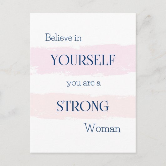 Geloof in jezelf Briefkaart / Aanmoediging voor ha (Voorkant)