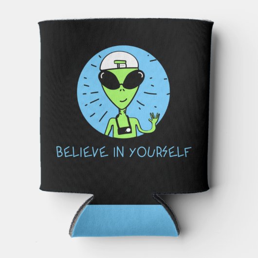 Geloof in jezelf, buitenaardse Koelbox Blikjeskoeler (Voorkant)