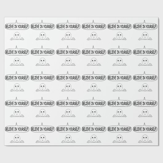 Geloof in jezelf cadeaupapier (Vlak)
