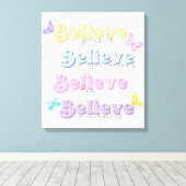 Geloof in jezelf canvas afdruk (Insitu (Houten vloer))