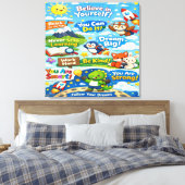 Geloof in jezelf canvas afdruk (Insitu (Slaapkamer))