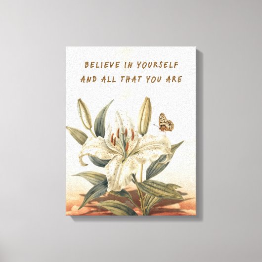 Geloof in jezelf canvas afdruk (Voorkant)