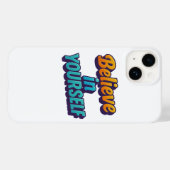 Geloof in jezelf Case-Mate iPhone case (Achterkant (horizontaal))