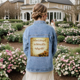 Geloof In Jezelf Dames Denim Blauwe Jean Jas Jacket
