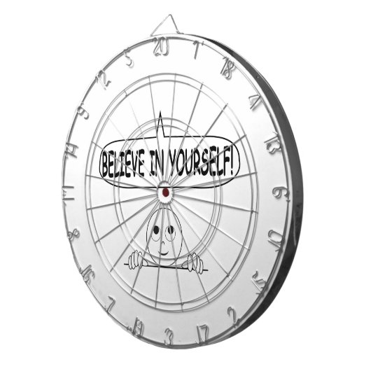 Geloof in jezelf dartbord (Voorkant Rechts)
