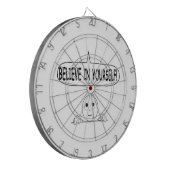 Geloof in jezelf dartbord (Voorkant Links)