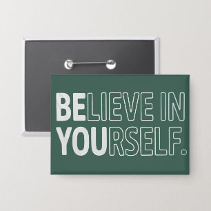 Geloof in jezelf Docent Motiverend Positief Button