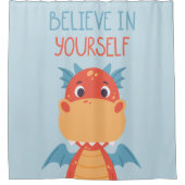 Geloof in jezelf Dragon Douchegordijn (Voorkant)