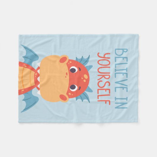 Geloof in jezelf Dragon Fleece Deken (Voorkant (Horizontaal))