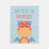 Geloof in jezelf Dragon Fleece Deken (Voorkant)