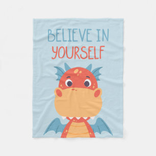 Geloof in jezelf Dragon Fleece Deken