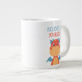 Geloof in jezelf Dragon Grote Koffiekop (Voorkant rechts)