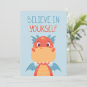 Geloof in jezelf Dragon Kaart (Staand voorkant)