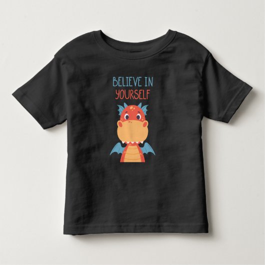 Geloof in jezelf Dragon Kinder Shirts (Voorkant)