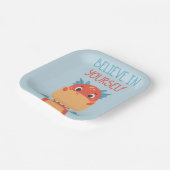Geloof in jezelf Dragon Papieren Bordje (Gebogen)