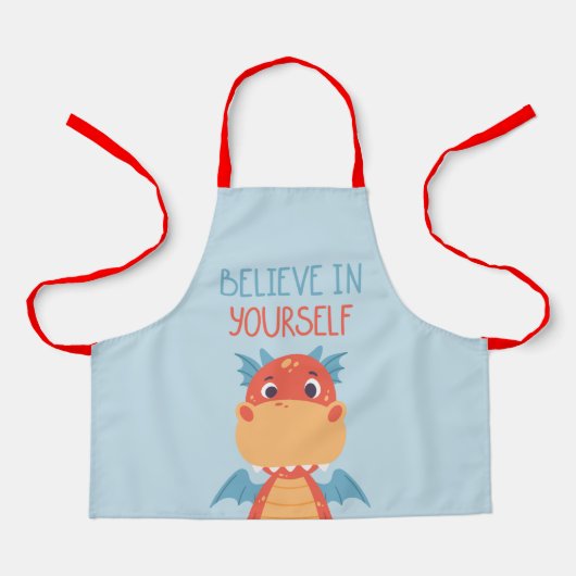 Geloof in jezelf Dragon Schort (Voorkant)