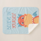 Geloof in jezelf Dragon Sherpa Deken (Voorkant (horizontaal))