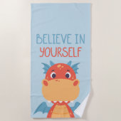 Geloof in jezelf Dragon Strandlaken (Voorkant)