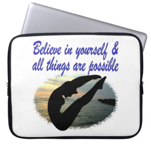 GELOOF IN JEZELF DUIKER DROMEN LAPTOP SLEEVE