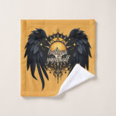 Geloof in jezelf, een brief bad handdoek (Wasdoekje)
