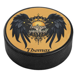 Geloof in jezelf, een brief hockey puck
