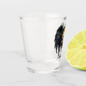 Geloof in jezelf, een brief shot glas (Links)