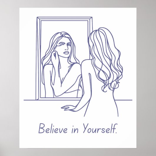 Geloof in jezelf - Empowerment Poster (Voorkant)