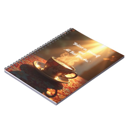 "Geloof in jezelf en alles wat je bent." Notitieboek (Linkerzijde)