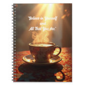 "Geloof in jezelf en alles wat je bent." Notitieboek (Voorkant)