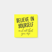 Geloof in jezelf en alles wat je bent Positief Post-it® Notes (Voorkant)