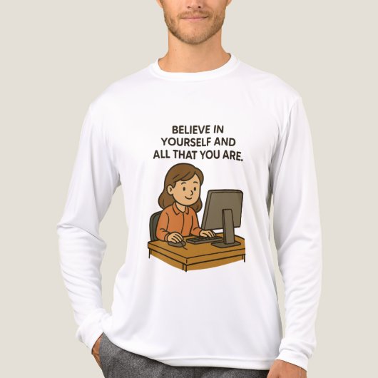 GELOOF IN JEZELF EN ALLES WAT JE BENT Tri-Blend SHIRT (Voorkant volledig)