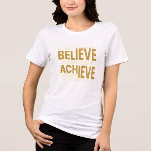Geloof in jezelf en bereik meer – Motivatie Tri-Blend Shirt