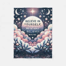 Geloof in jezelf en de wereld zal