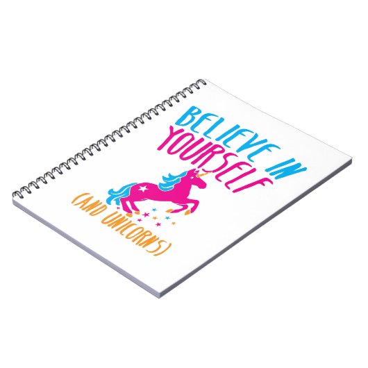 Geloof in jezelf (en eenhoorns) notitieboek (Linkerzijde)