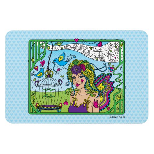 Geloof in jezelf_Flexible Magnet 6 x 4 inch Magneet (Horizontaal)