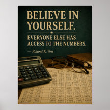 Geloof in jezelf Funny Motivatieposter | Ro