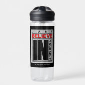Geloof in jezelf geborduurd waterfles (Voorkant)