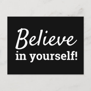 Geloof in jezelf Inspiratie Motivatie Spreuk Briefkaart