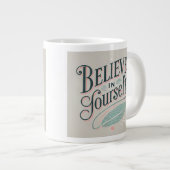 Geloof in jezelf Inspirerend design Grote Koffiekop (Voorkant rechts)