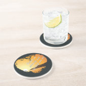 Geloof in jezelf – Inspirerend hart Zandsteen Onderzetter (Zijkant)