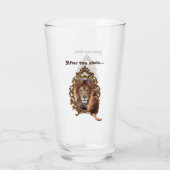 Geloof in jezelf |  Inspirerend lion Glas (Achterkant)