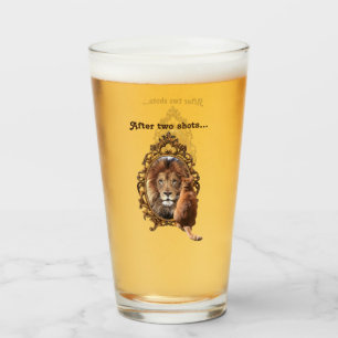 Geloof in jezelf    Inspirerend lion Glas