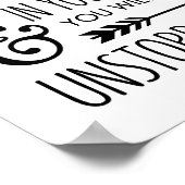 Geloof in jezelf Inspirerend Poster (Hoek)